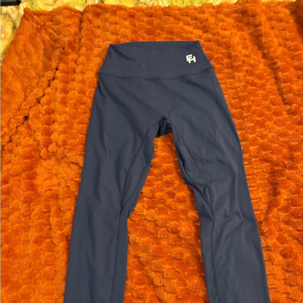 Blue Performance Leggings for Active Wear